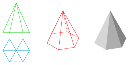 Dibujo piramide pentagonal - Imagui