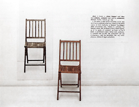 Una y tres sillas, Joseph Kosuth
