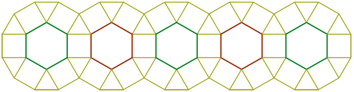 imagen de diseño poligonal Dieño ornamental poligonal
