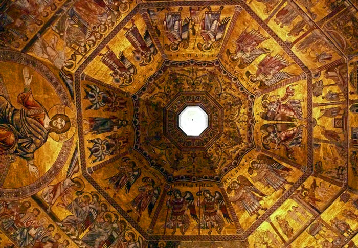 Fotografía cúpula octogonal Cúpula del Baptisterio de Florencia