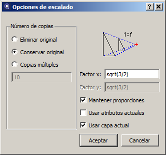 Insertar fórmulas en opciones de escalado