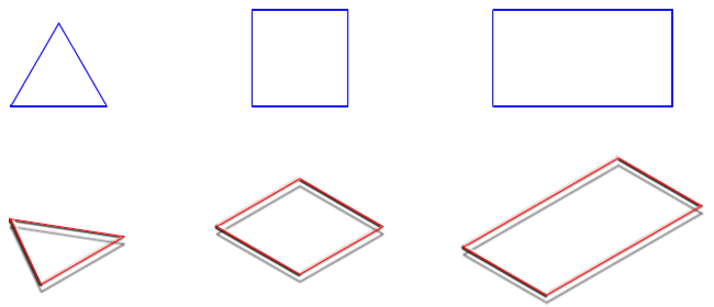 Isométrica: triángulos y cuadriláteros Isométrica: triángulos y cuadriláteros