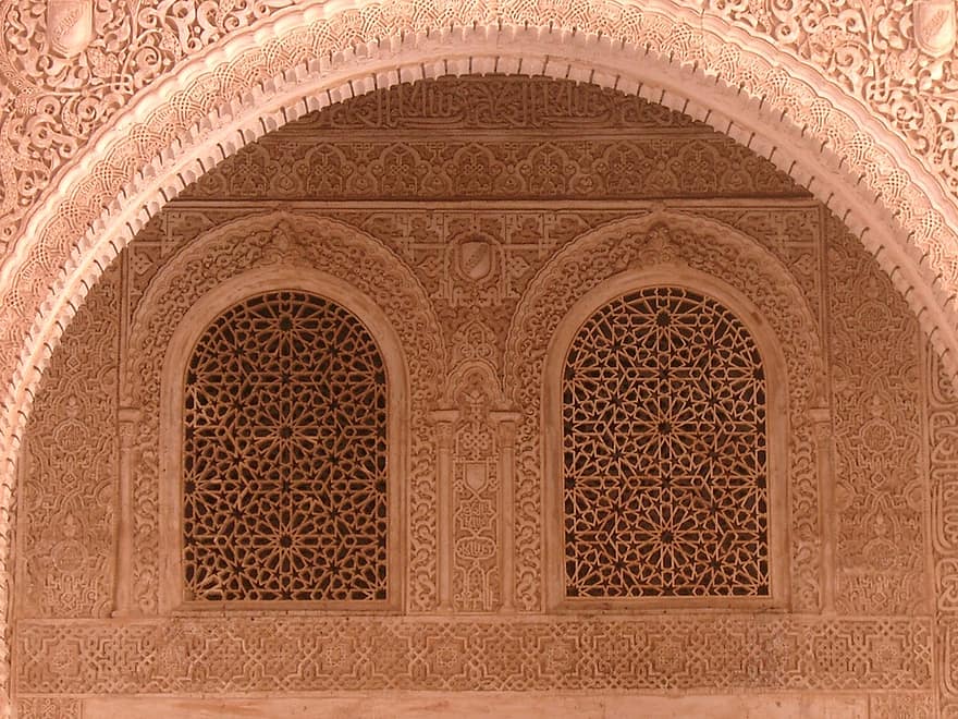 Detalle de una de las estancias de la Alhambra de Granada