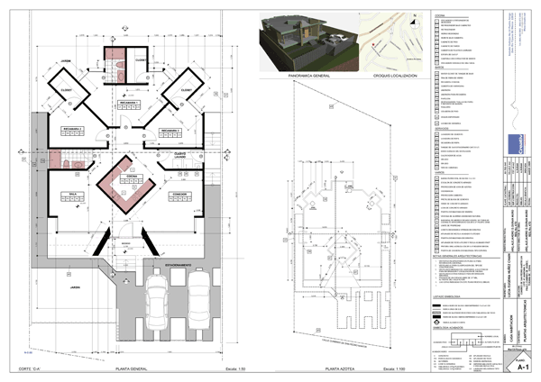 Plano de proyecto de una vivienda Plano de proyecto de una vivienda