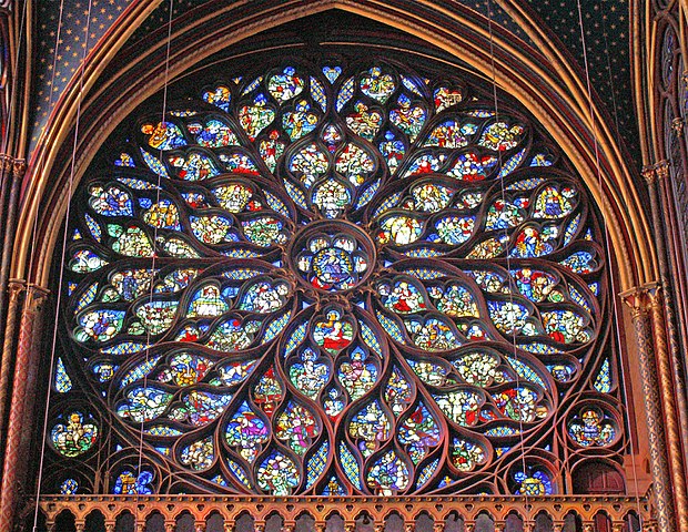 Rosetón de la Saint Chapelle de París