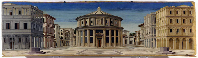 Piero della Francesca (anteriormente atribuido a), Ciudad ideal