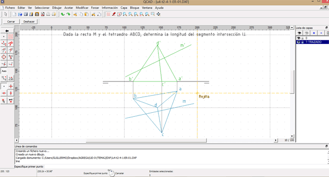 Qcad. Ejercicios Qcad. Ejercicios