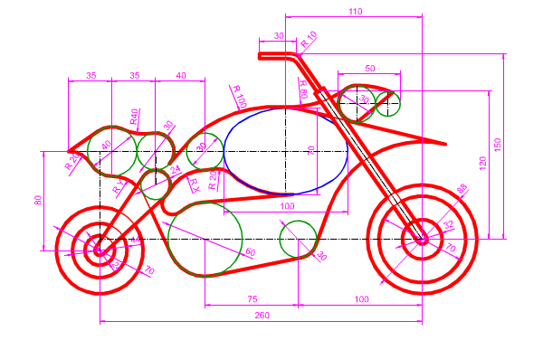 Diseño de una motocicleta