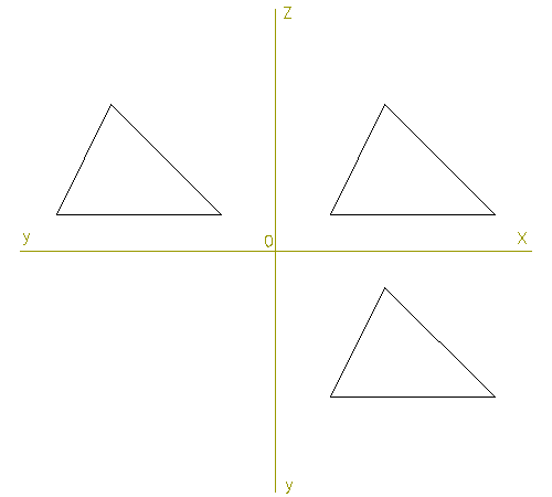 trazado de triangulo. datos