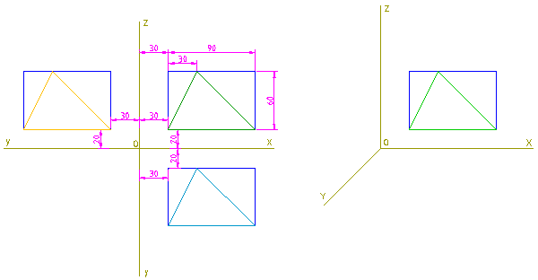 dibujo de triangulo. paso 1 dibujo de triangulo. paso 1
