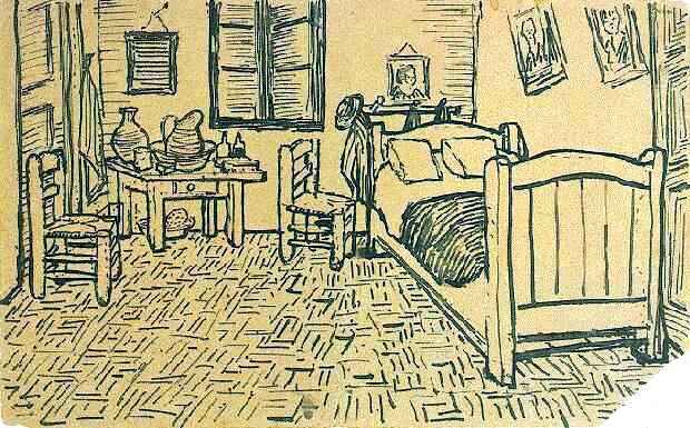 Habitación de Vincent en Arlés. Van Gogh