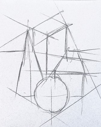 Boceto dibujo formas geométricas