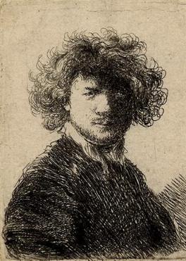 la línea: Dibujo de Rembrant