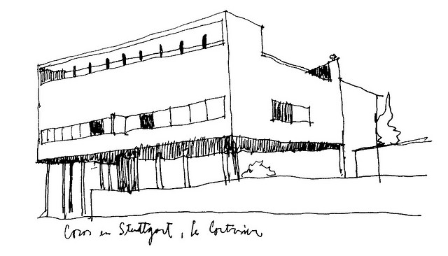 dibujo de Le Corbusier