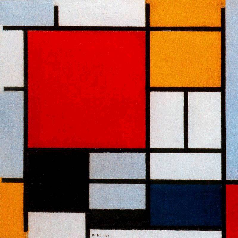 Cuadro de Mondrian