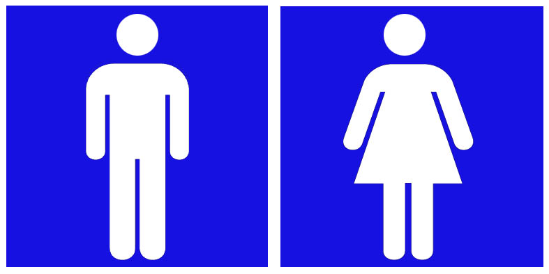 iconos baños hombre,mujer