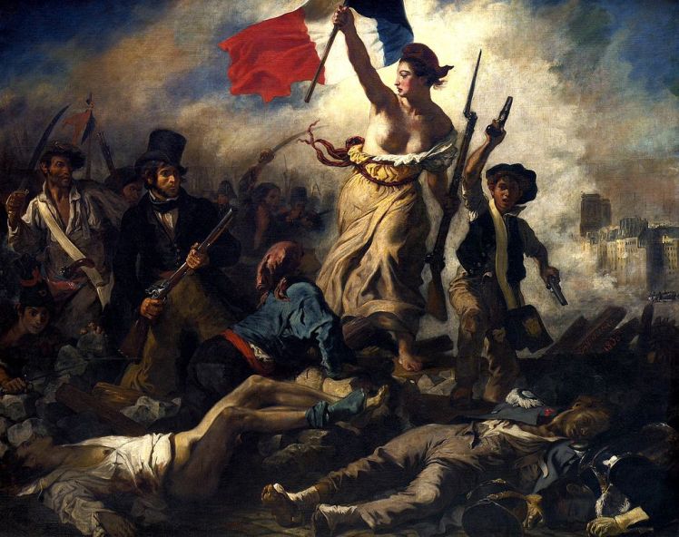 Obra de Delacroix: La libertad guiando al pueblo