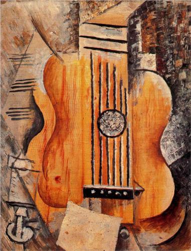 "Guitarra" (1912) de Picasso
